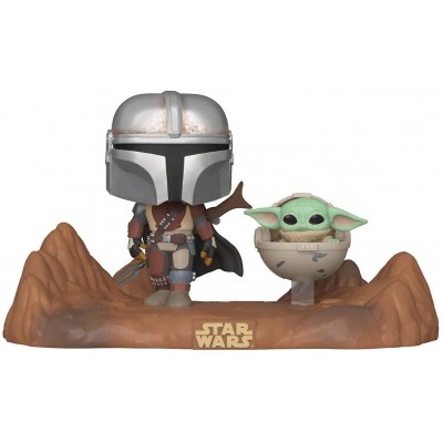 Фигура Funko Pop! Movies: Star Wars: The Mandalorian w/chrome armour & Child